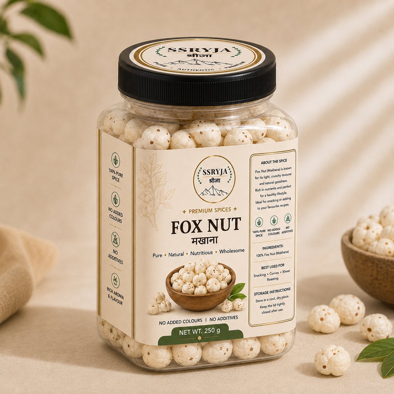 SSRYJA Makhana (Fox Nuts) – Premium Phool Makhana