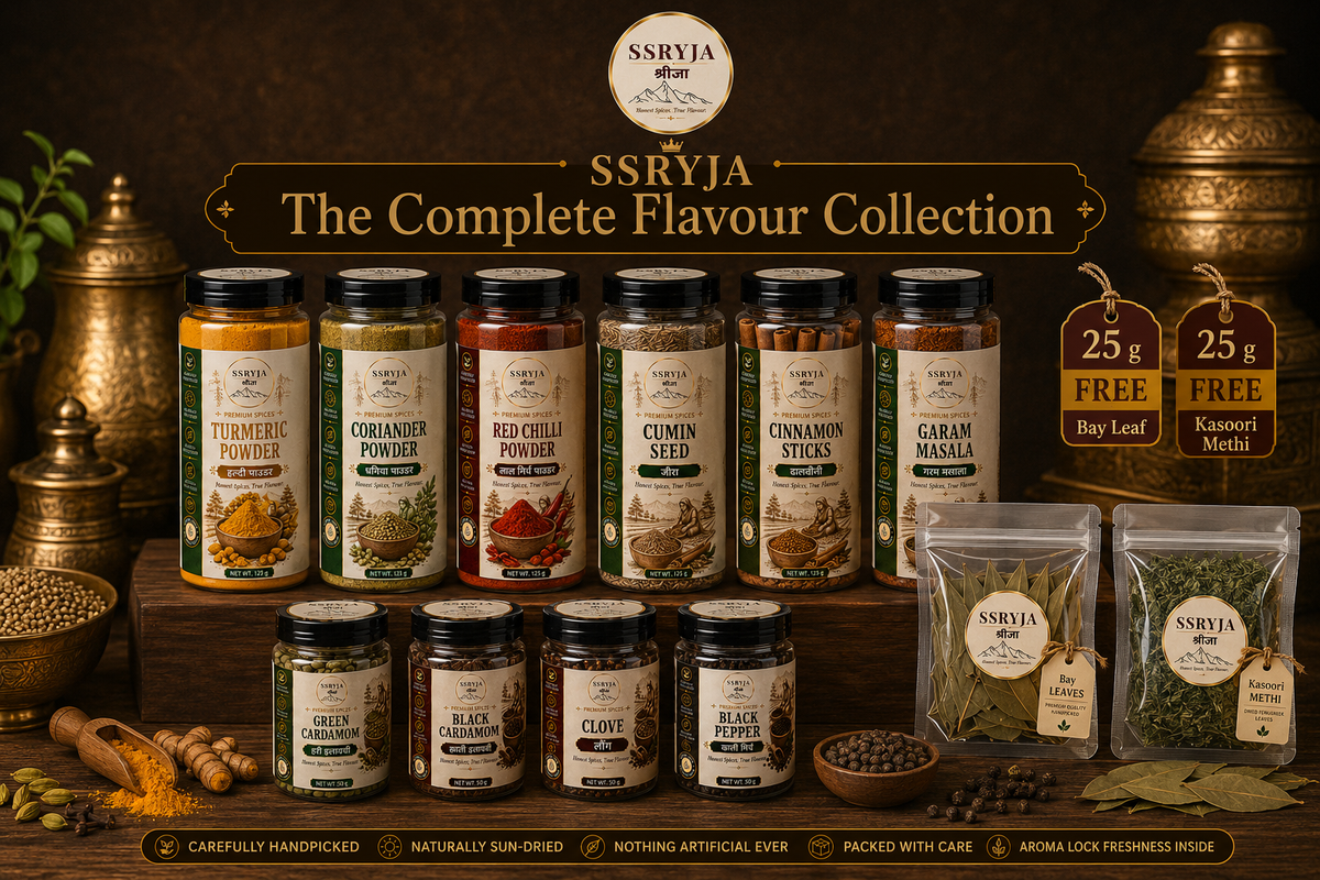 SSRYJA The Complete Flavour Collection – 1 kg | Indian Spice Combo