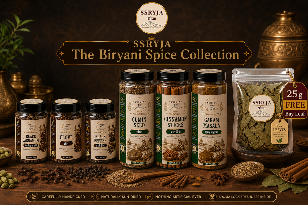SSRYJA The Biryani Spice Collection – 550 g | Premium Biryani Spice Combo