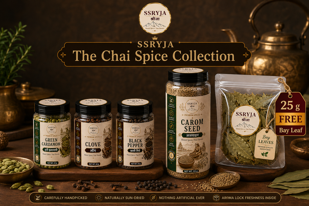 SSRYJA The Chai Spice Collection – 300 g | Whole Spices for Masala Chai